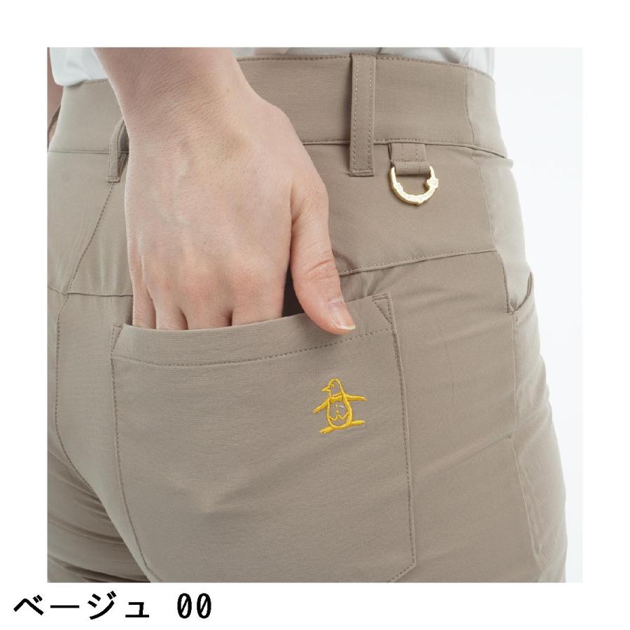 マンシングウェア Munsingwear SEASON COLLECTION ストレッチ 9分丈 ダブルクロスパンツ レディスの画像