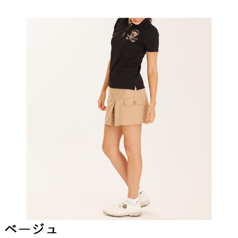 デルソルゴルフ DELSOL GOLF 夏生地軽量プリーツ入りキュロット