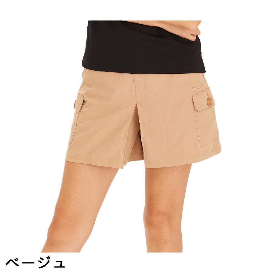 デルソルゴルフ DELSOL GOLF 夏生地軽量プリーツ入りキュロット