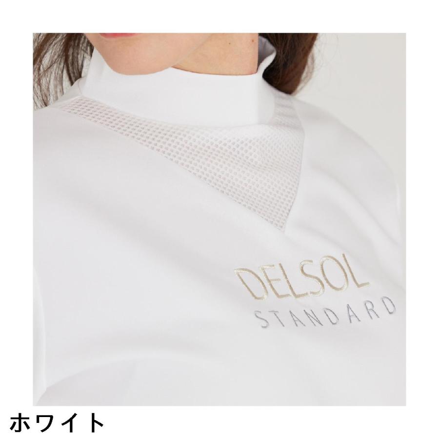 デルソルゴルフ DELSOL GOLF 袖メッシュ長袖プルオーバー レディス