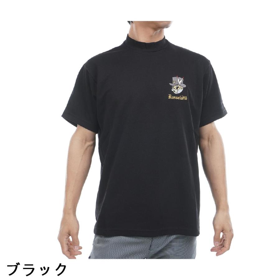 Russeluno（ラッセルノ） Russeluno Golf Vロゴ モックネック半袖