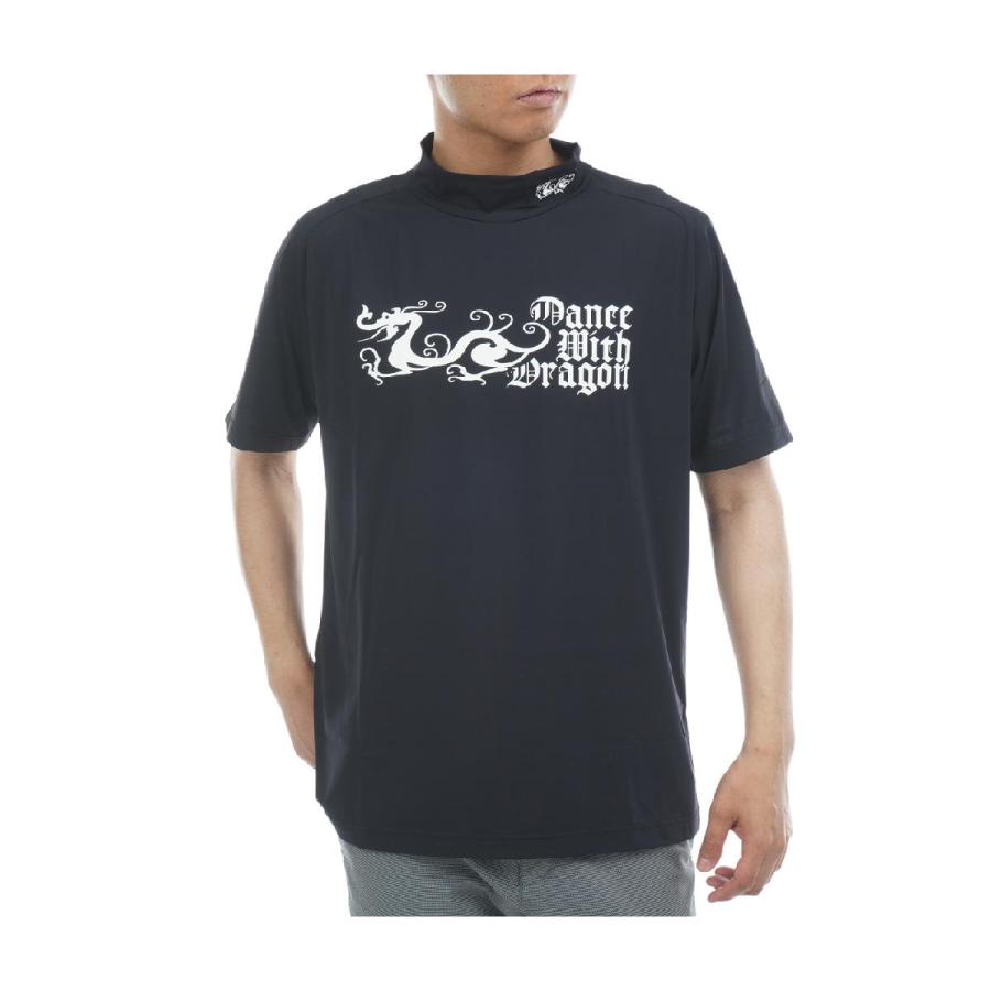 ダンスウィズドラゴン　Dance With Dragon　ストレッチ CORDURAベア天竺 半袖モックネックシャツ Dance With Dragon（ダンスウィズドラゴン） ストレッチ CORDURAベア