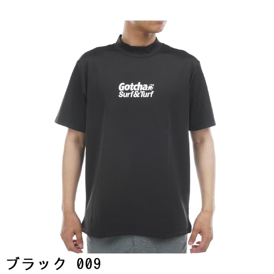 GOTCHA GOLF ガッチャゴルフ ストレッチ スムース ワントーン モック