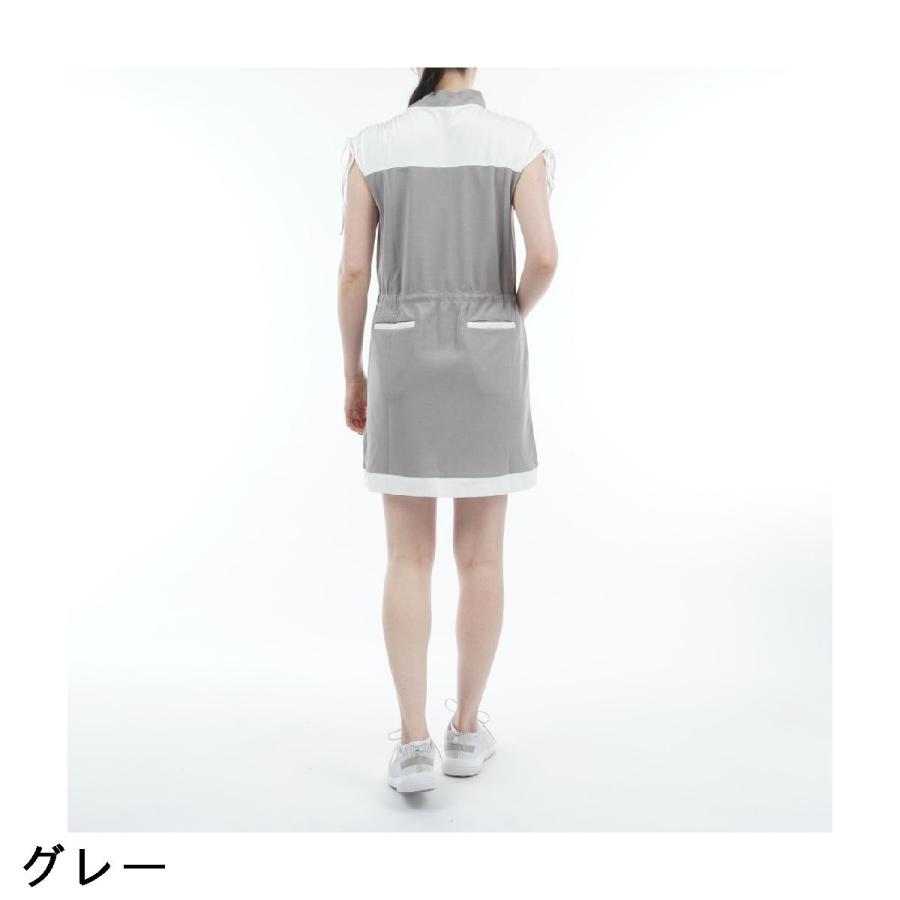 セシルマクビー グリーン CECIL McBEE green バイカラーワンピース