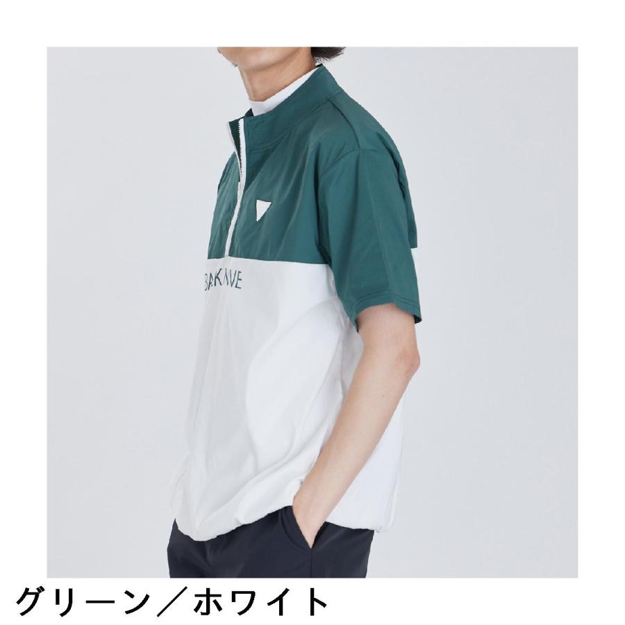 デルソルゴルフ DELSOL GOLF ハーフジップ半袖ブルゾン : GDOゴルフ