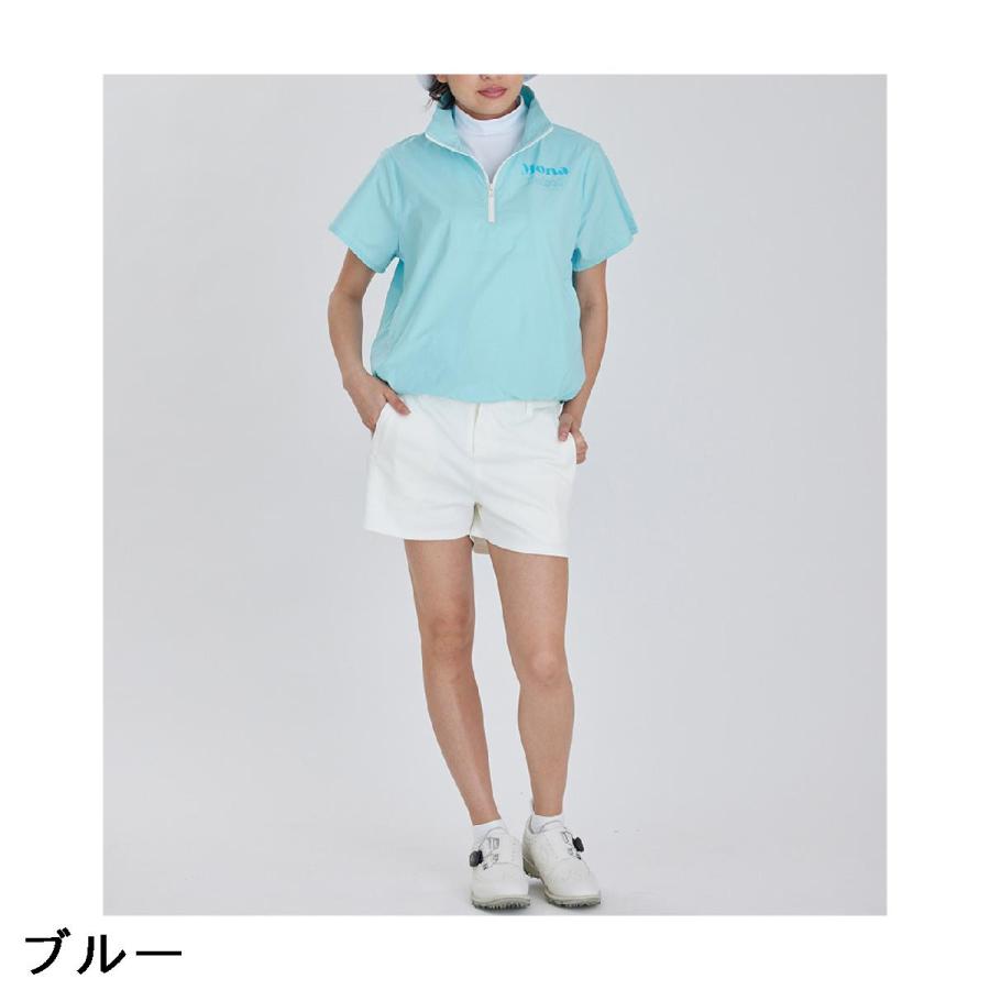 デルソルゴルフ DELSOL GOLF オーバーサイズ ハーフジップ半袖プル