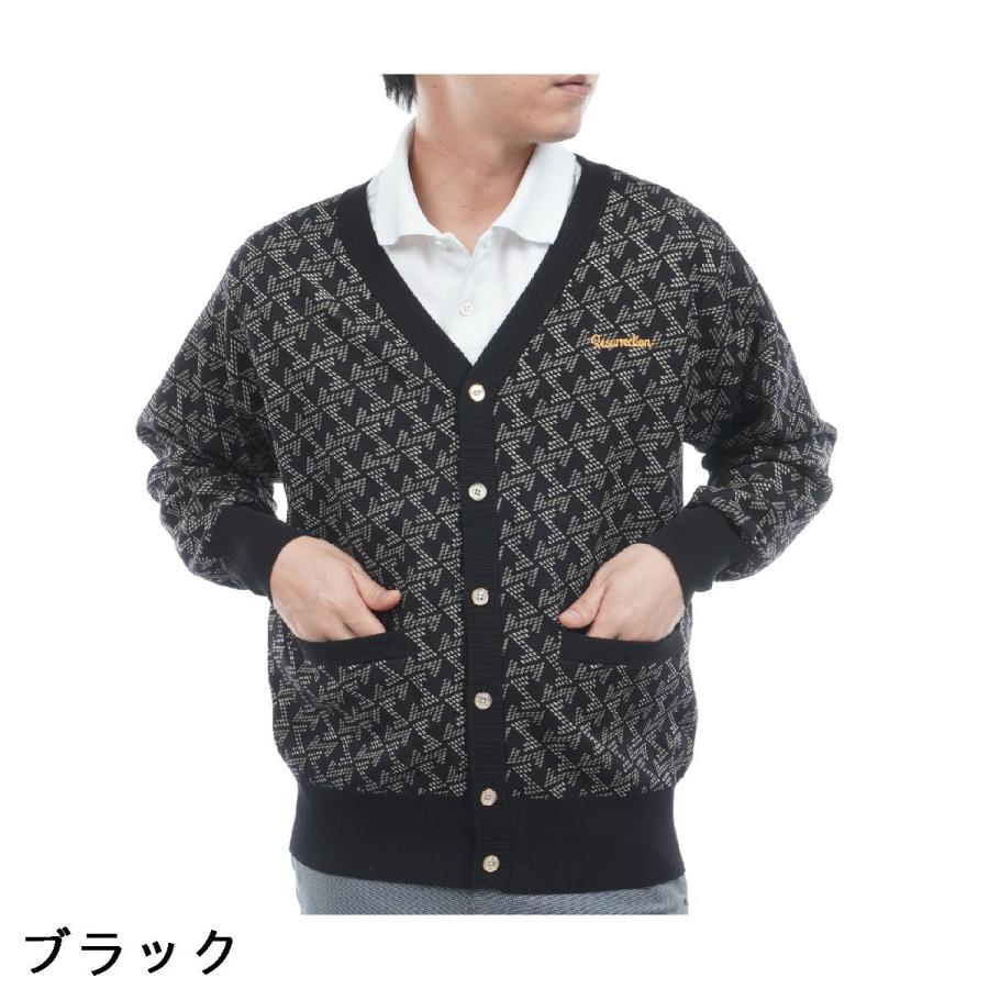 レザレクション Resurrection GMジャカードニットカーディガン : GDO