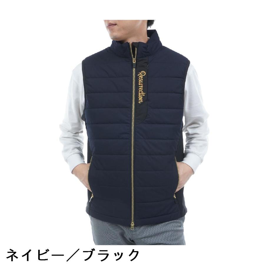 ゴルフ Resurrection GM エンボス パデットベスト (NAVY)