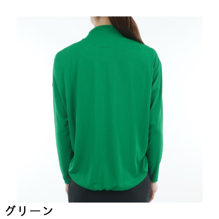 and per se（アンパスィ） ストレッチ ソルケア3Dモックネック長袖