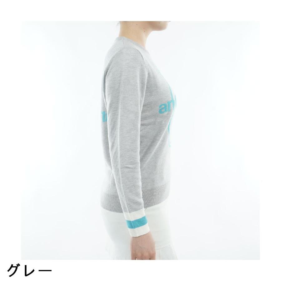 アンパスィ and per se クレアニットクルーネックセーター レディス