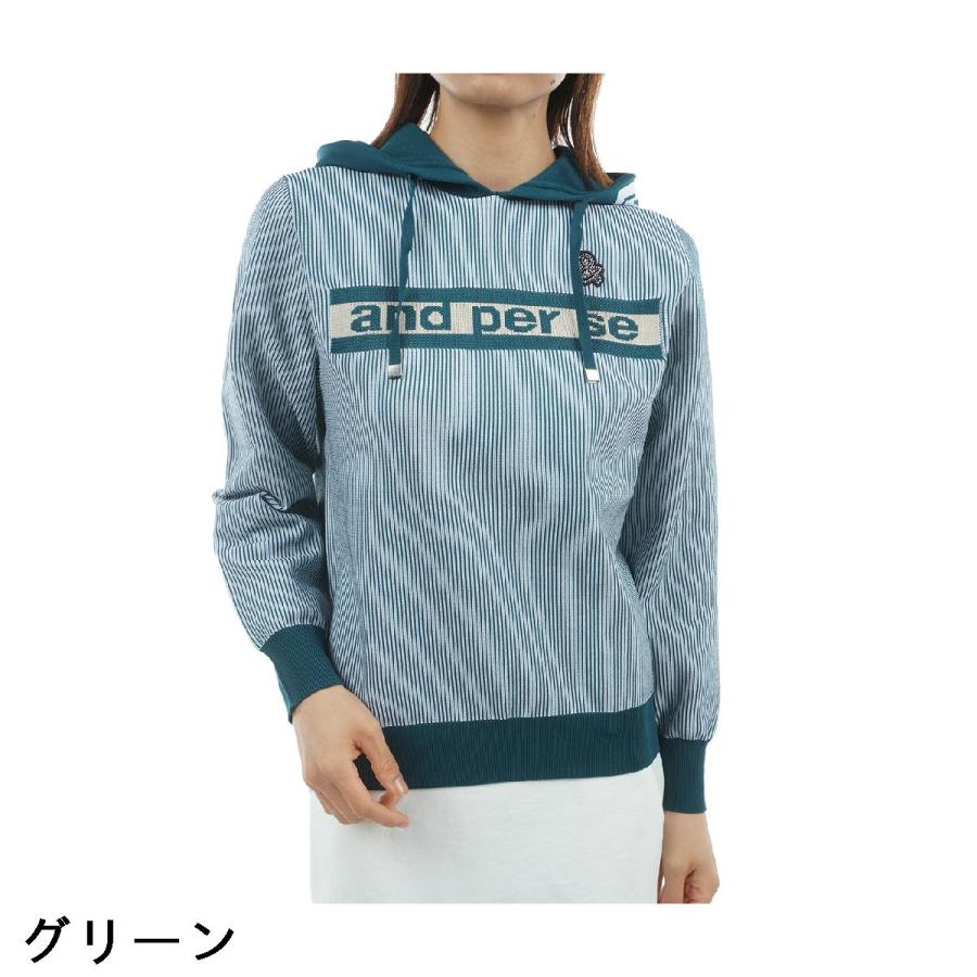 and per se（アンパスィ） ライトニットプルパーカー レディス : GDO