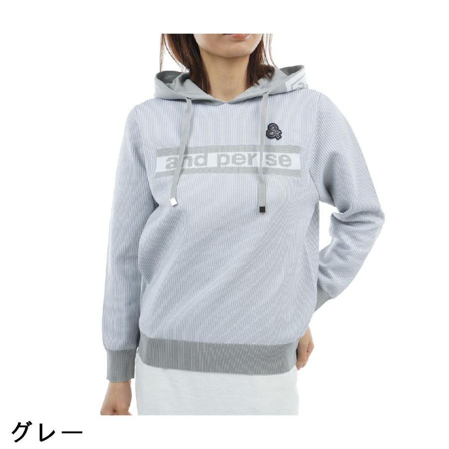 and per se（アンパスィ） ライトニットプルパーカー レディス : GDO