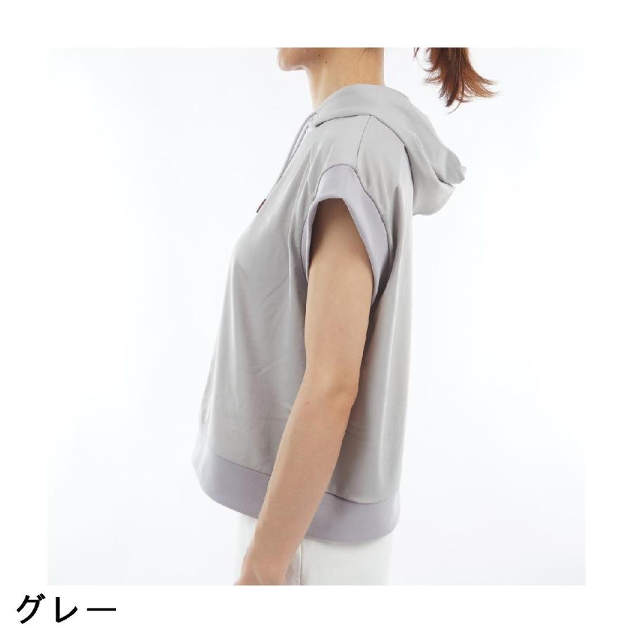 and per se（アンパスィ） ストレッチ エアロスウェット フード付き