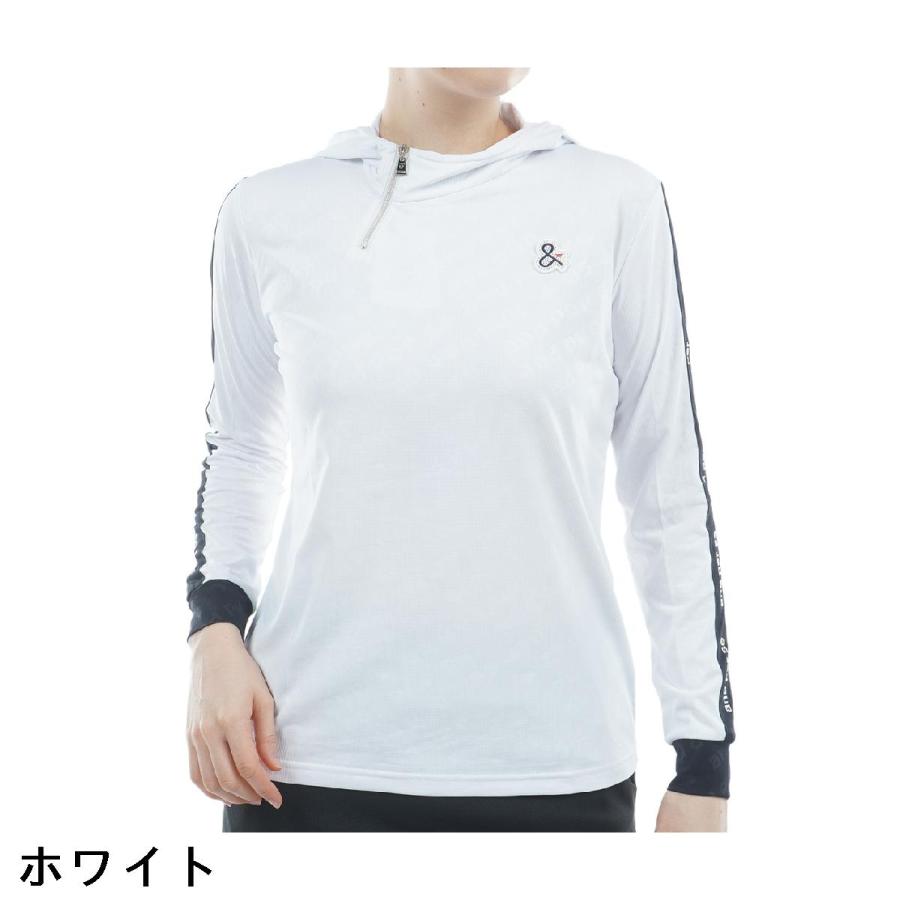 and per se（アンパスィ） ストレッチ スイングドライエンボス長袖