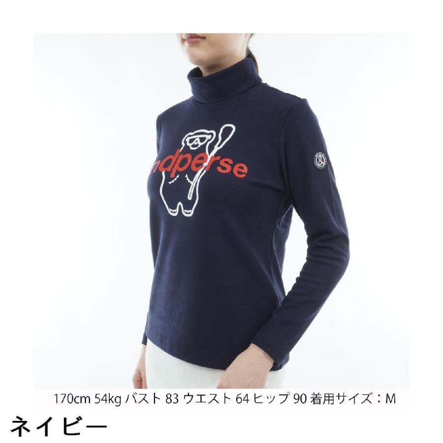 and per se（アンパスィ） ストレッチ マシュマロスムース ハイネック