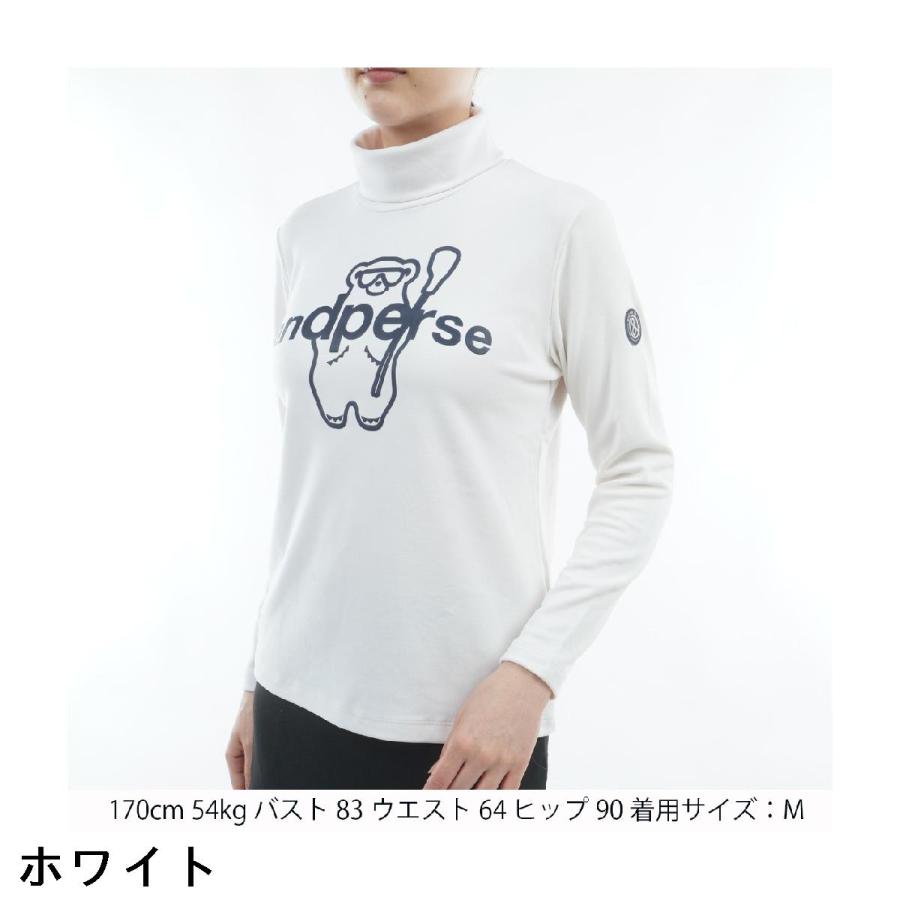 and per se（アンパスィ） ストレッチ マシュマロスムース ハイネック