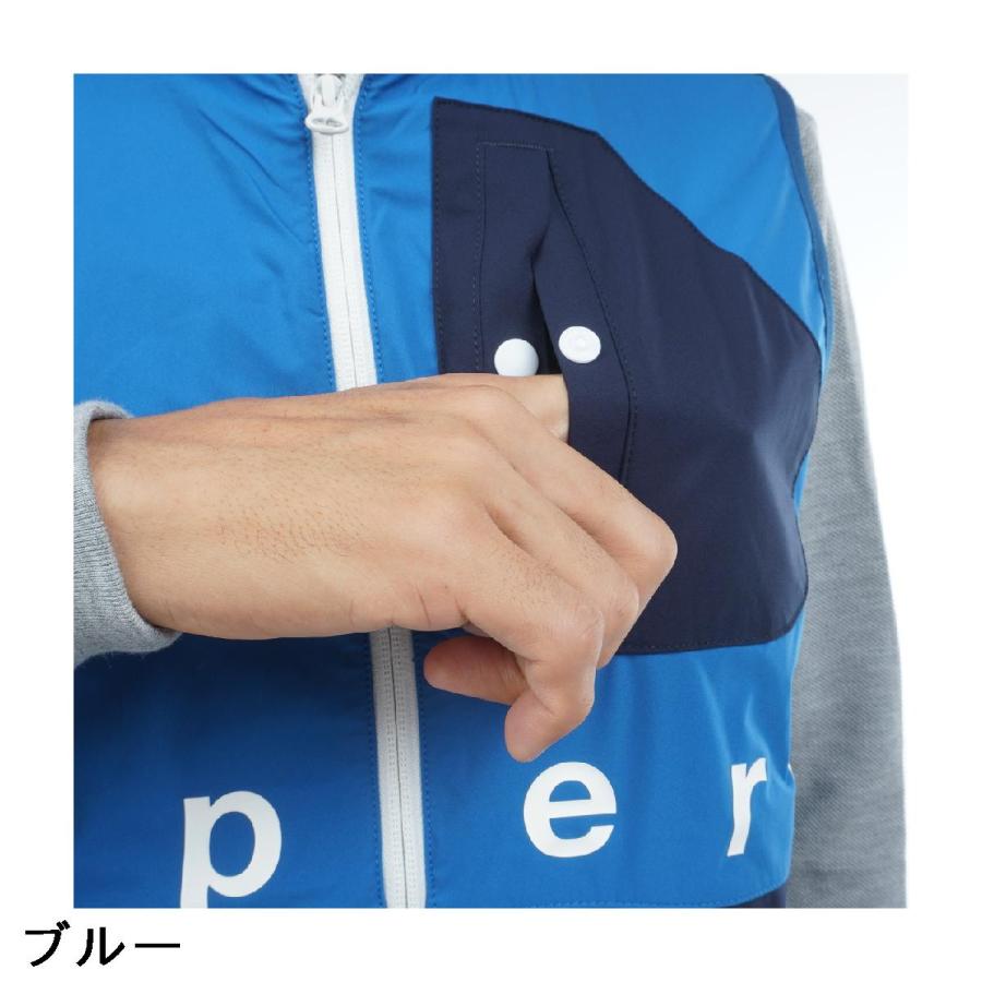 新品アンパスィ/and per seゴルフ エアジャスター切替デザインベスト/L and per se（アンパスィ） ストレッチ エアジャスター切替デザイン