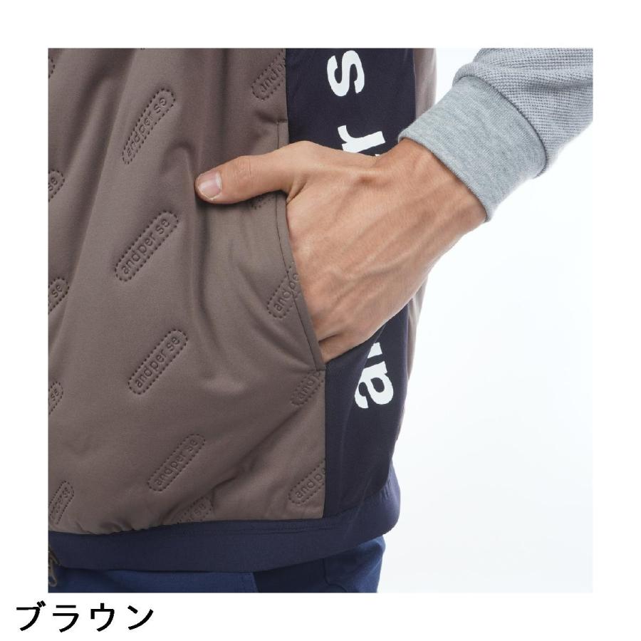 and per se（アンパスィ） ストレッチ エアジャスター中綿ベスト : GDO