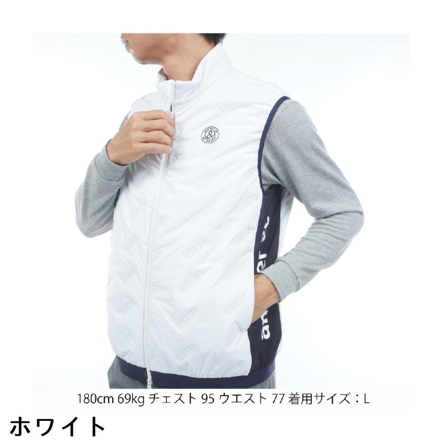 and per se（アンパスィ） ストレッチ エアジャスター中綿ベスト : GDO