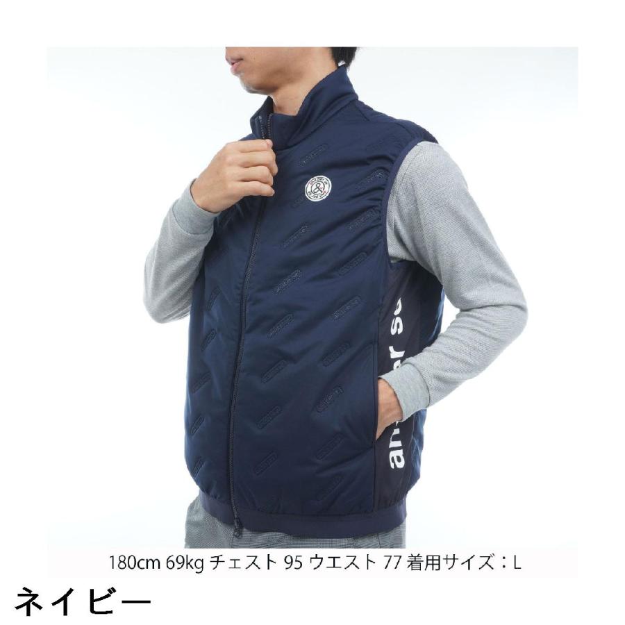 and per se（アンパスィ） ストレッチ エアジャスター中綿ベスト : GDO