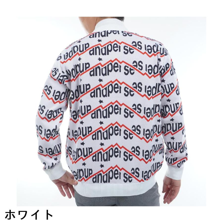 新品 アンパスィ ゴルフ ストレッチ アクティブニットジャカード セーター/L and per se（アンパスィ） ストレッチ アクティブニットジャカード