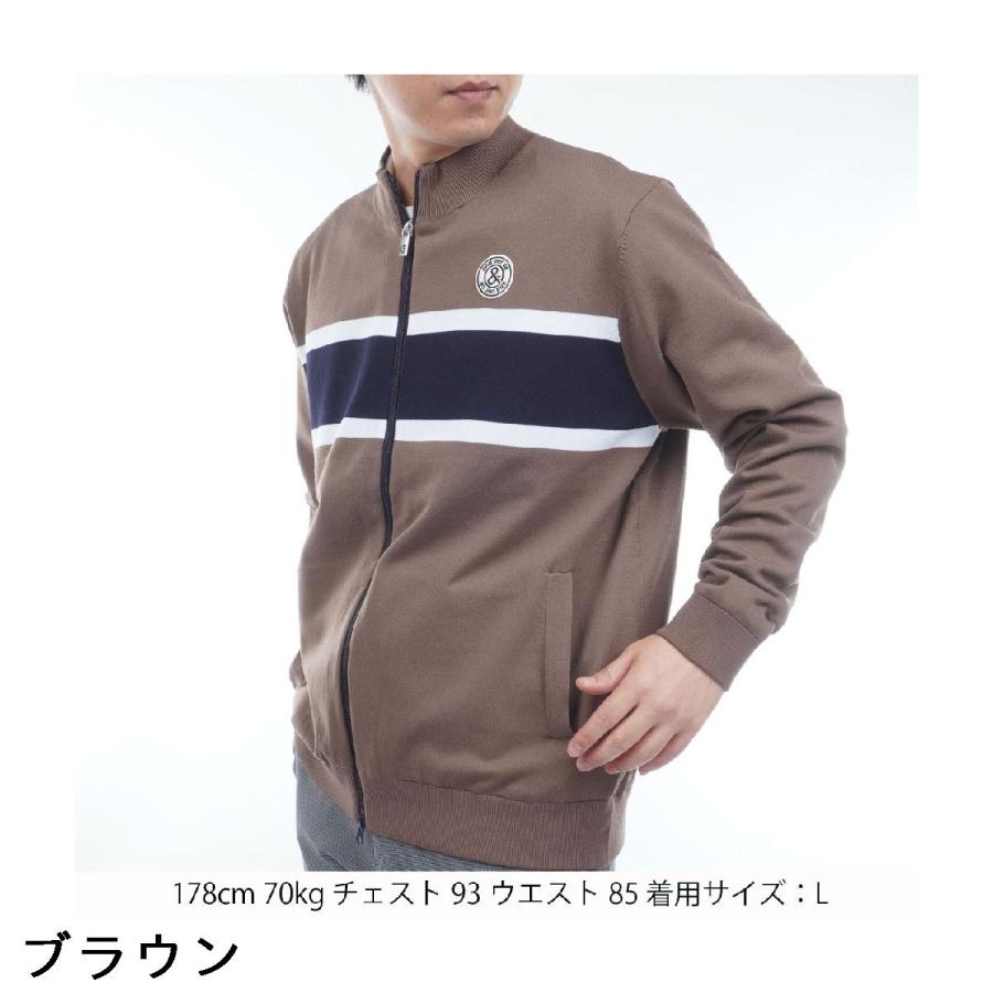 and per se　防風ニットブルゾン 　Lsize and per se（アンパスィ） ストレッチ ウインドシャッター防風ニット