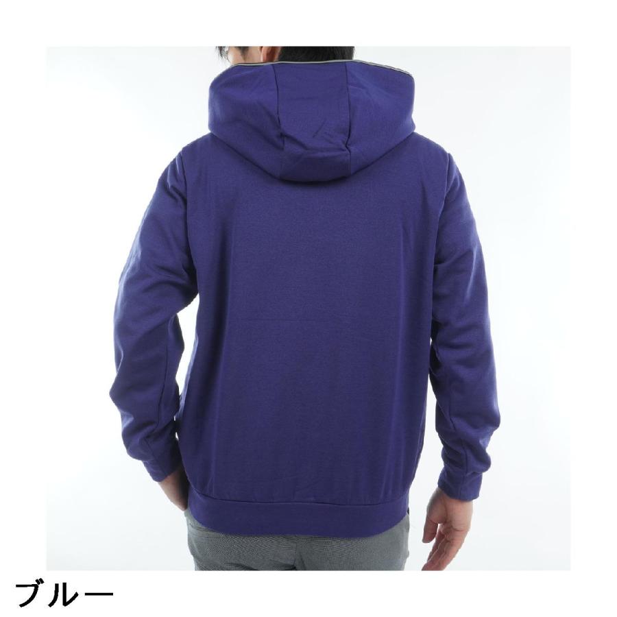 アンパスィ　and per se & GOLF　ストレッチ バックグリッドフリース 裏起毛 プルパーカー and per se（アンパスィ） & GOLF ストレッチ バックグリッドフリース