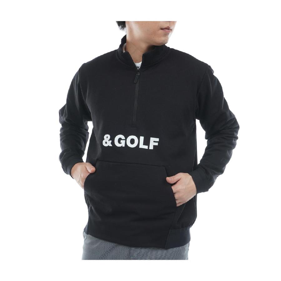 アンパスィ　and per se & GOLF　ストレッチ エアリーフレンチテリー ハーフジップスウェット and per se（アンパスィ） & GOLF ストレッチ エアリーフレンチテリー