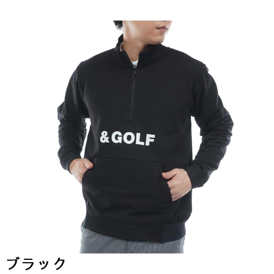and per se & GOLF エアリーフレンチテリー ハーフジップシャツ and per se（アンパスィ） & GOLF ストレッチ エアリーフレンチテリー