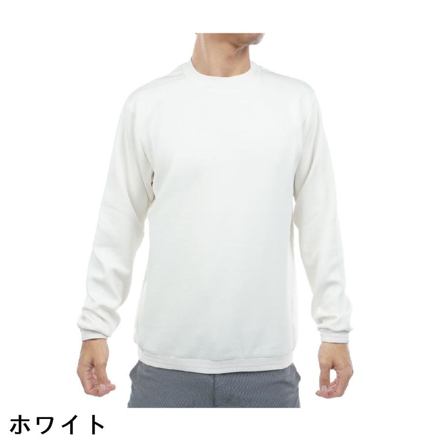 アンパスィ　and per se & GOLF　ストレッチ スペーサーニット クルーネック長袖シャツ and per se（アンパスィ） & GOLF ストレッチ スペーサーニット クルー