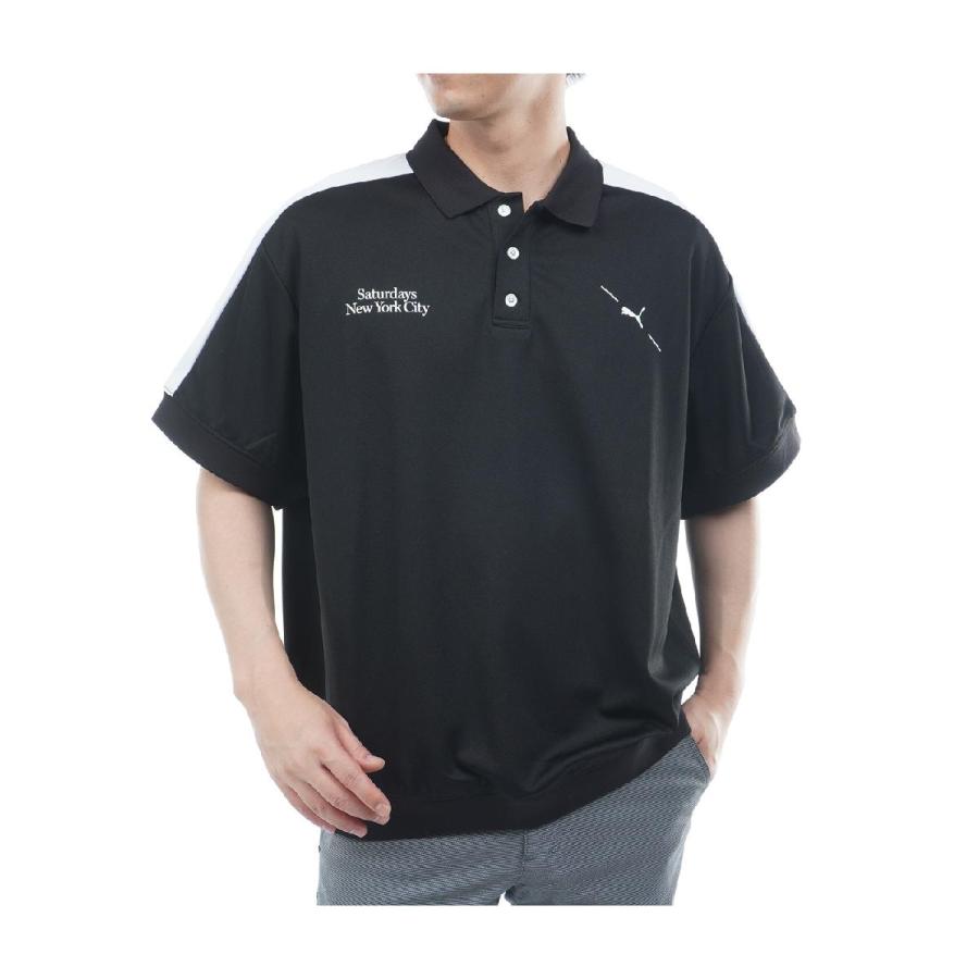 PUMA（プーマ） PUMA PUMA×Saturdays NYC ニット半袖ポロシャツ : GDO