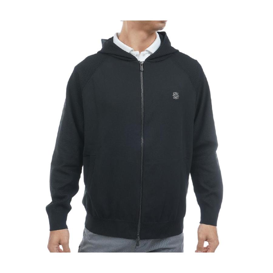 セント・アンドリュース　St ANDREWS　天竺×鹿の子フルジップニットフーディー セント・アンドリュース St ANDREWS 天竺×鹿の子フルジップニット