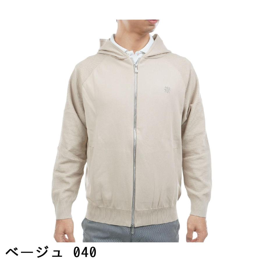 セント・アンドリュース St ANDREWS 天竺×鹿の子フルジップニット