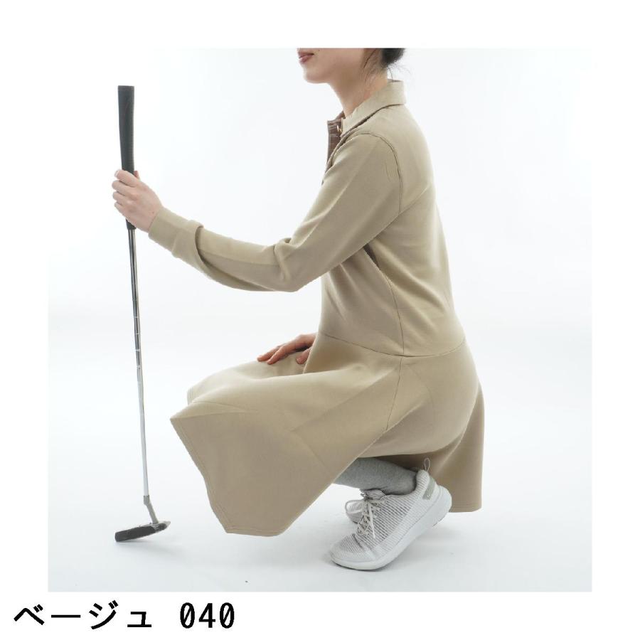 新品　セントアンドリュース　ワンピース　長袖　ニット　フーディ　Lサイズ セント・アンドリュース St ANDREWS ダンボールニットポロワンピース