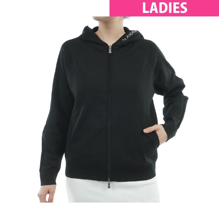 セント・アンドリュース　St ANDREWS　天竺×リブフルジップニットフーディー　レディス セント・アンドリュース St ANDREWS 天竺×リブフルジップニット