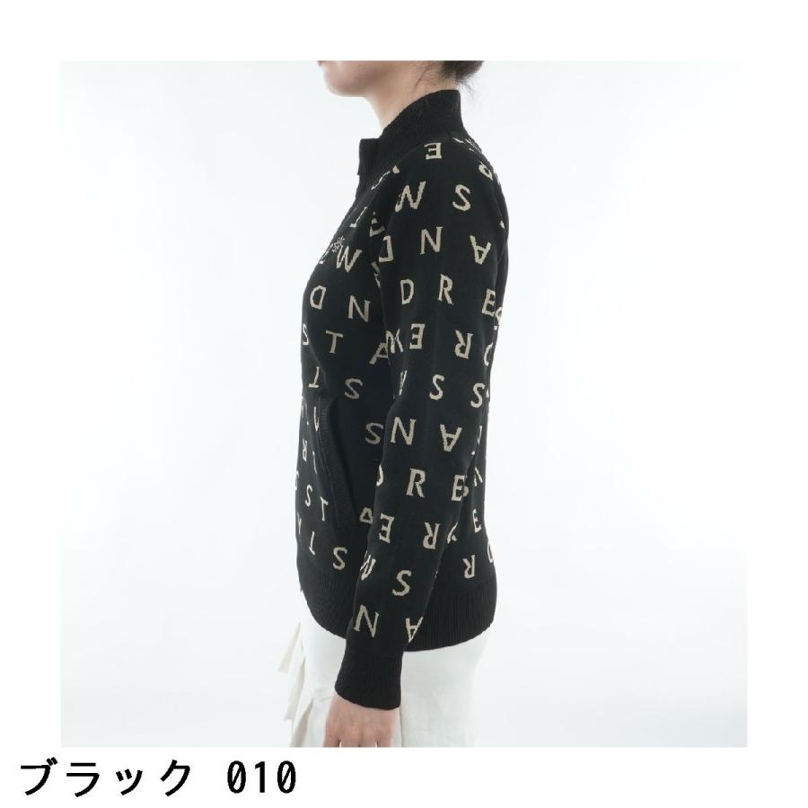 セント・アンドリュース　St ANDREWS　ロゴジャカードフルジップセーター　レディス セント・アンドリュース St ANDREWS ロゴジャカードフルジップセーター