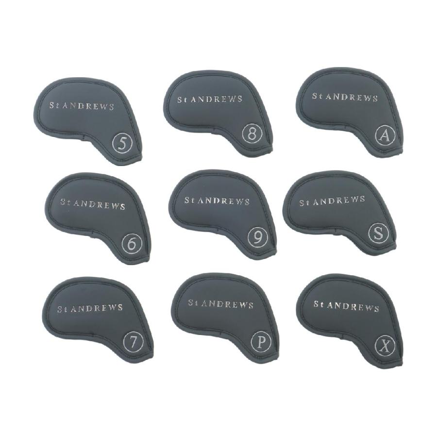 セント・アンドリュース　St ANDREWS　アイアンカバー 9個セット セント・アンドリュース St ANDREWS アイアンカバー 9個セット : GDO