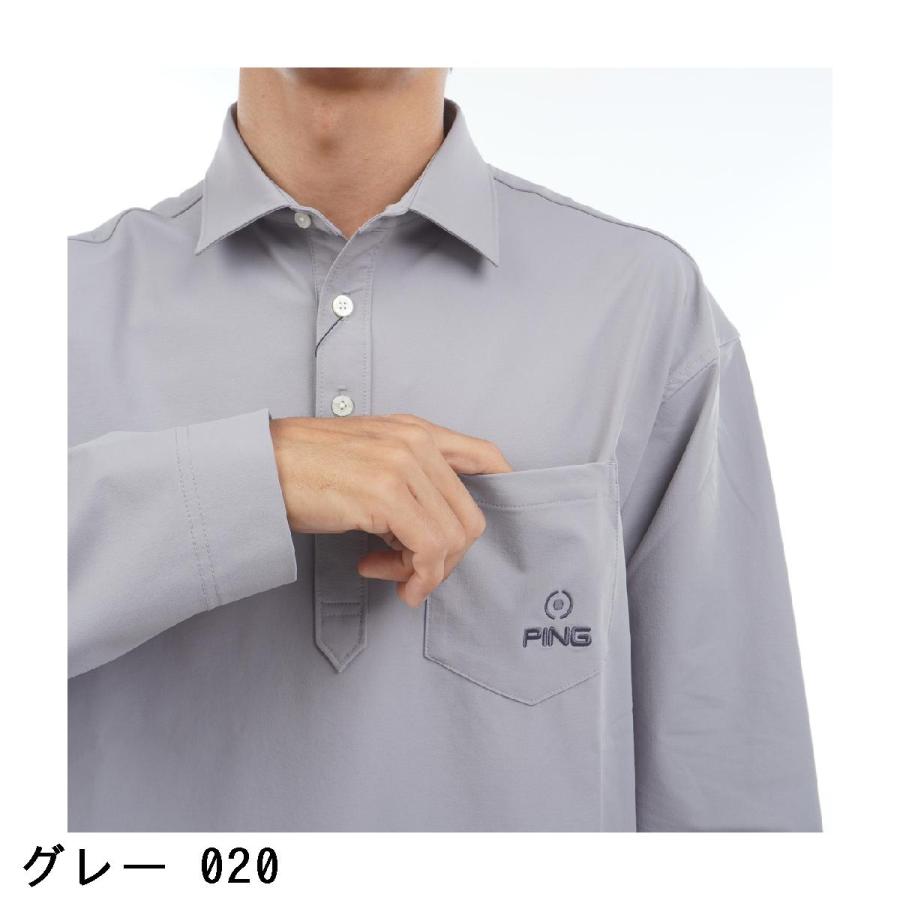 PING（ピン） オーバー長袖ポロシャツ : GDOゴルフショップ Yahoo!店