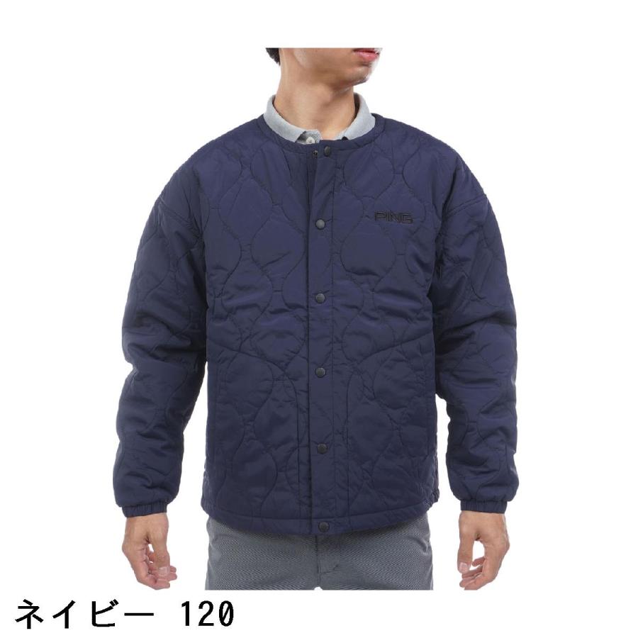 PING（ピン） ストレッチタフタキルティング ノーカラーブルゾン : GDO