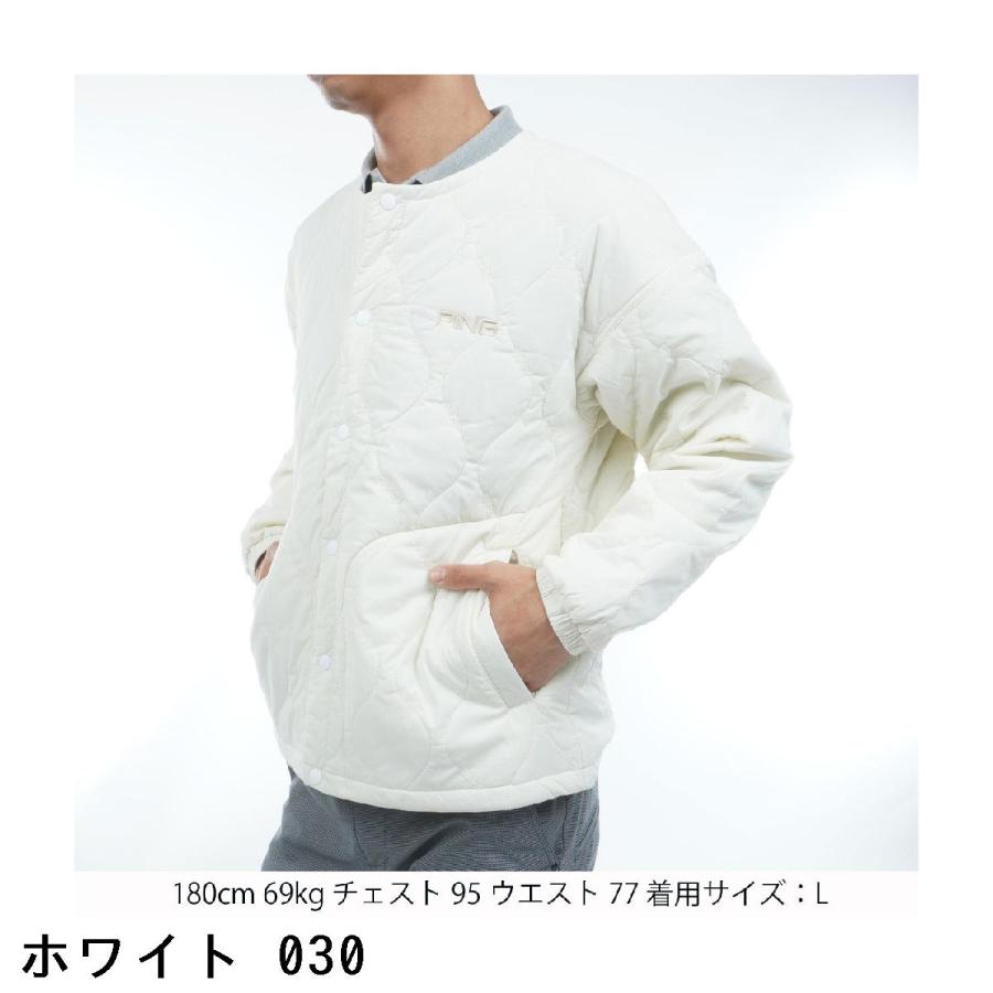 PING（ピン） ストレッチタフタキルティング ノーカラーブルゾン : GDO