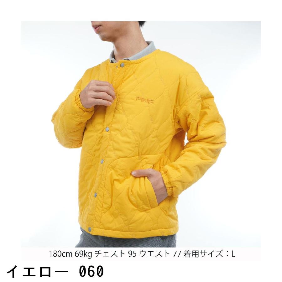 PING（ピン） ストレッチタフタキルティング ノーカラーブルゾン : GDO