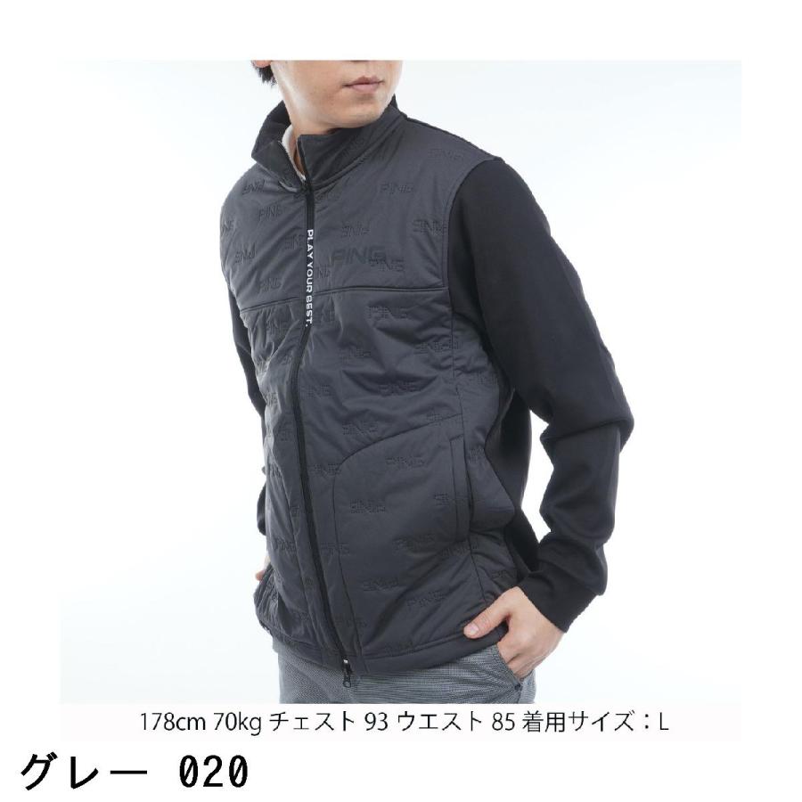 PING ピン ゴルフメンズナイロンブルゾン PING（ピン） ピンソニック ハイブリットフルジップブルゾン : GDO