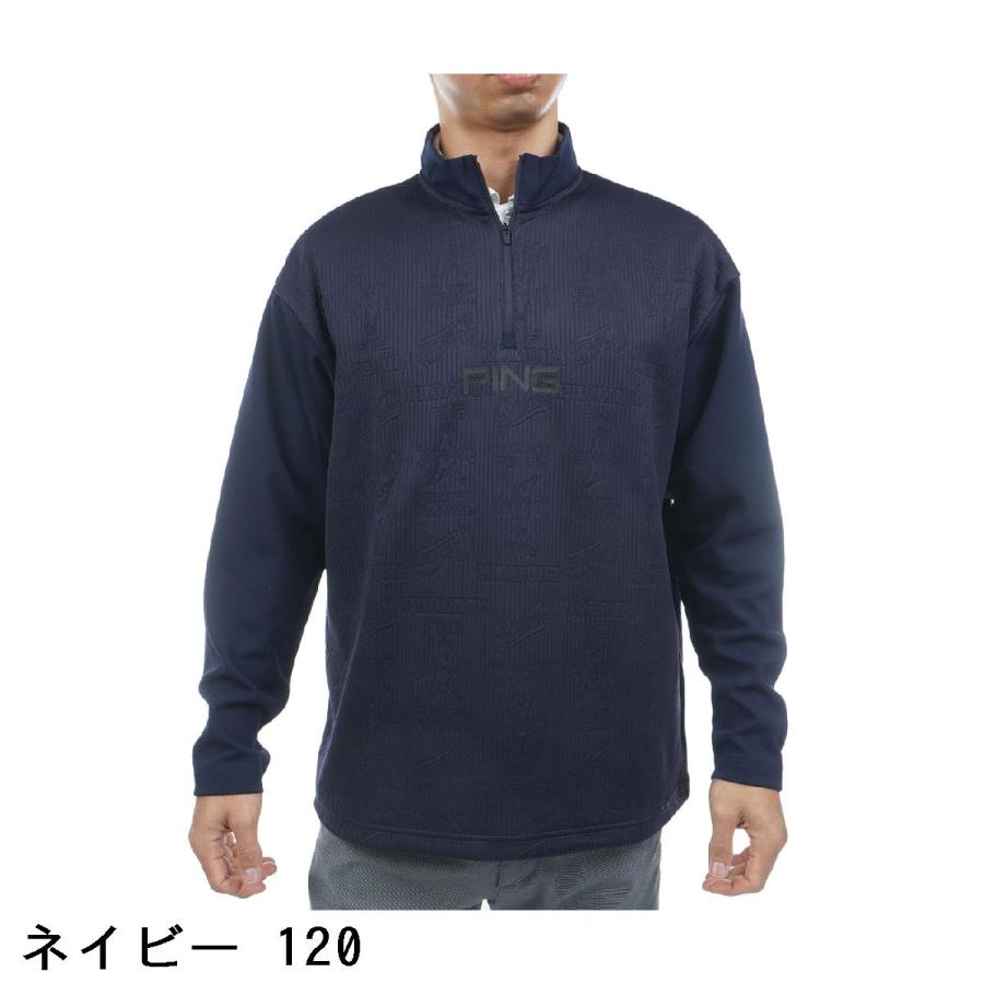 PING（ピン） キルトジャカード ハーフジッププルオーバー : GDOゴルフ