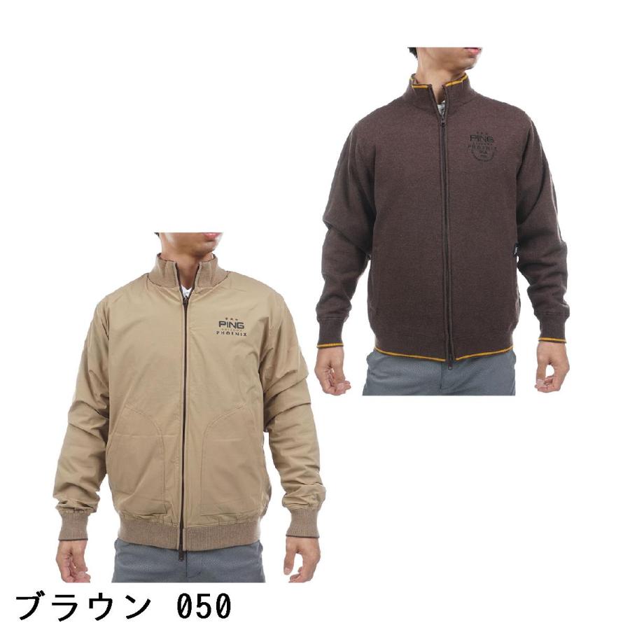 PING（ピン） リバーシブル フルジップニットブルゾン : GDOゴルフ