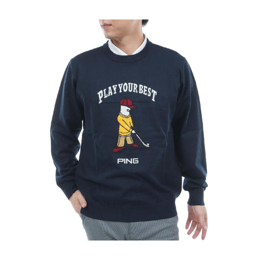 PING（ピン） PING Mr.PING ジャカードクルーネックセーター : GDO