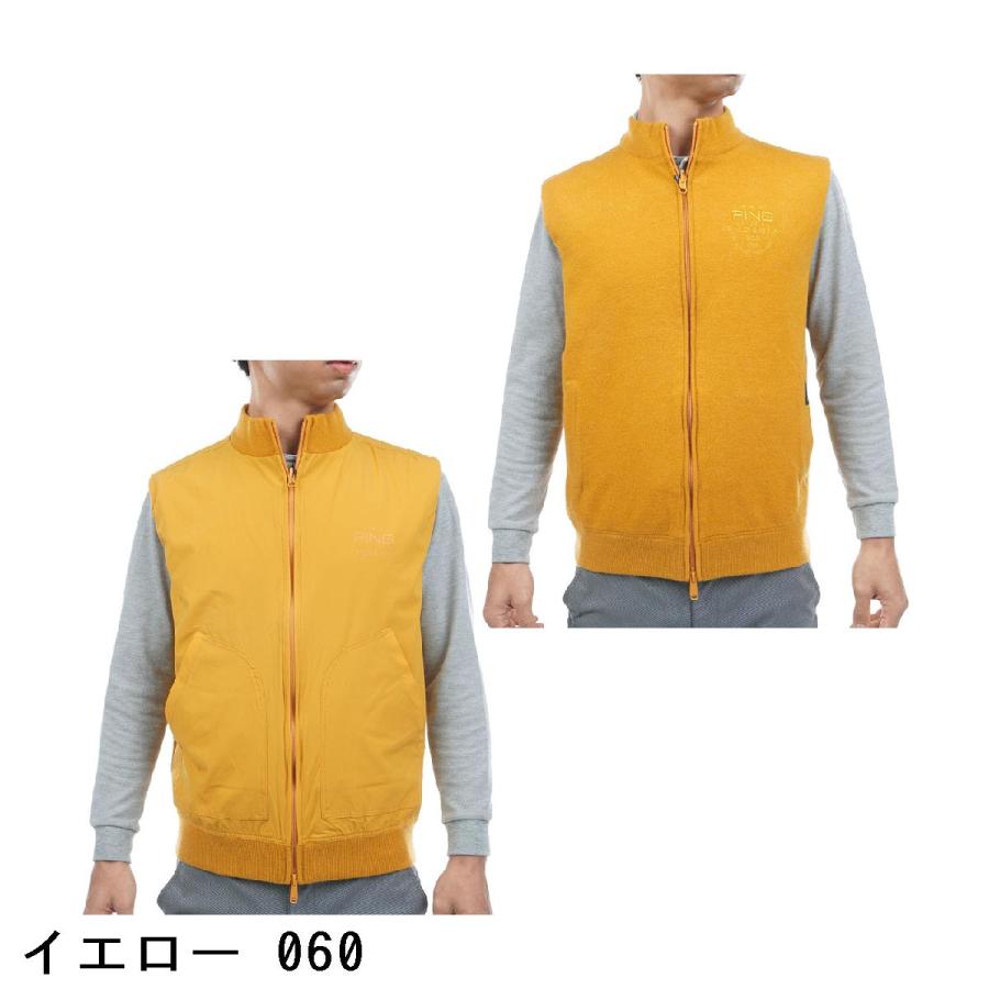 ピン　PING　リバーシブル フルジップニットベスト PING（ピン） リバーシブル フルジップニットベスト : GDOゴルフ