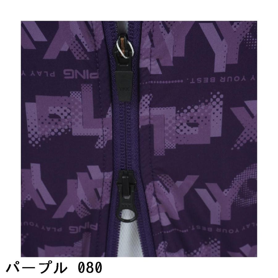 PING（ピン） 総柄プリント フーディーブルゾン レディス : GDOゴルフ