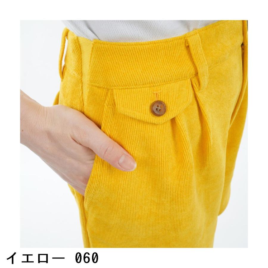 PING（ピン） ニットコーデュロイ ツータックキュロットパンツ