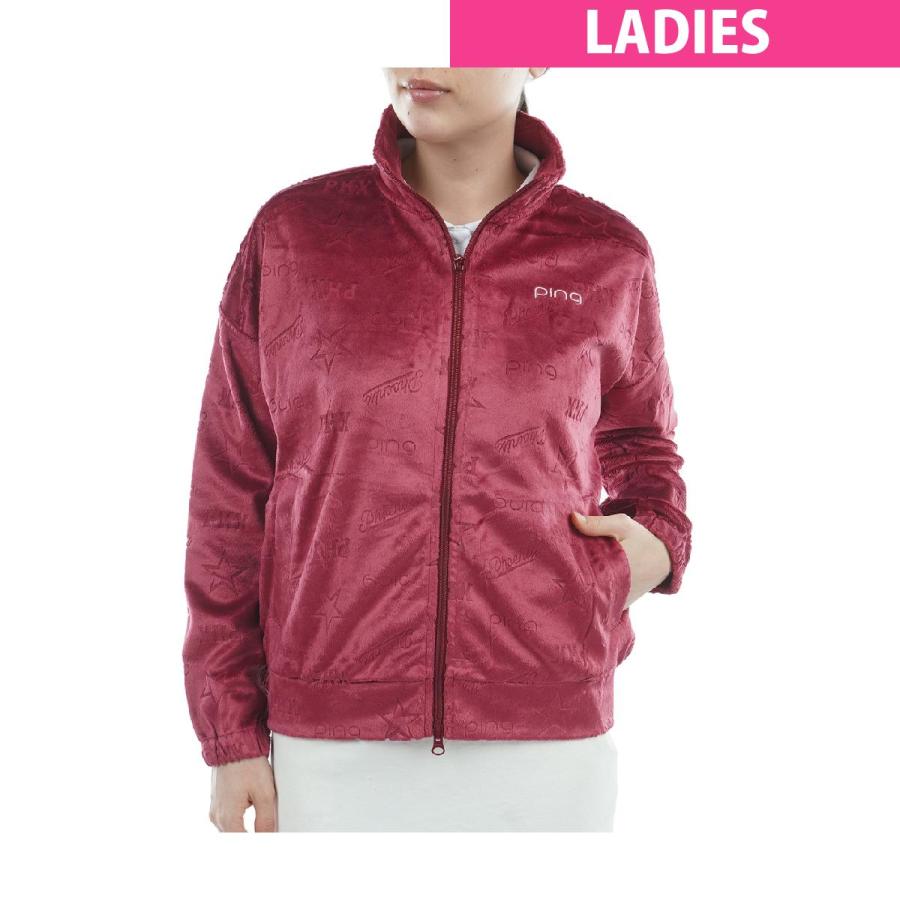 ピン　PING　ベロアジャカード ブルゾン　レディス PING（ピン） ベロアジャカード ブルゾン レディス : GDOゴルフ