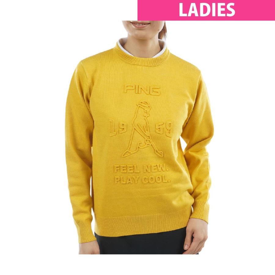 ピン　PING　ウールライク クルーネックセーター　レディス PING（ピン） ウールライク クルーネックセーター レディス : GDO